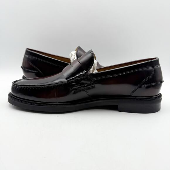 Cole Haan Mens Pinch Prep Penny Loafers US 10 M EU 43 Burgundy Leather NIB - Picture 7 of 12